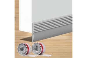 HKDZ Draft Excluder for Doors, 37.8 Inches Draught Excluder for Doors, Noise Blocker Door Draft Excluder Blocker Door Sweeps Door Draft Excluder Seal,2 Pack,Brown,50mm