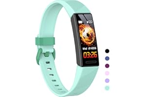 HOOMOON Fitness Tracker Watch for Kids, IP68 Waterproof Activity Tracker, Heart Rate Sleep Monitor, 11 Sport Modes Calorie Step Counter with Alarm Clock and Reminder, Great Gift for Boys Girls Teens