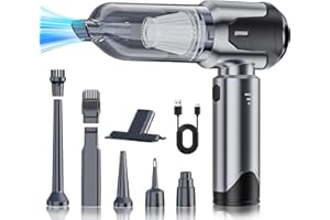 SternSinn Aspirateur à Main, 15000Pa 3 in 1 Aspirateur Voiture Puissant sans Fil, 3 Vitesses 100,000U/min avec Moteur sans Brosse, Mini Aspirateur de Voiture pour Voiture/Animaux/Maison/Bureau/Canapé