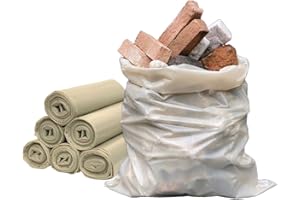 MAYA HOME & GARDEN MAYA 60 Sacchi per Macerie Edilizia 40x70 cm - Resistenti Sacchetti di Plastica per Calcinacci, Segatura, Detriti e Rifiuti Edili - Sacchi Robusti e Versatili