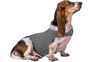 YAOTT Chaqueta Calmante Ligera de Perros Chaleco Antiansiedad Gatos Cachorros Abrigo de Alivio de Ansiedad Truenos Ruidos Fuertes para Perros Pequeños Medianos Gris Claro M