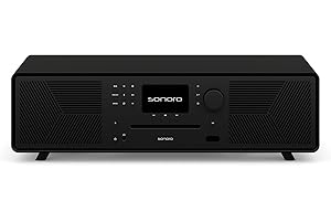 sonoro MEISTERSTÜCK (Gen.2) Kompaktanlage mit CD Player (Airplay, Google Cast, Spotify, FM, DAB+) Matt Schwarz