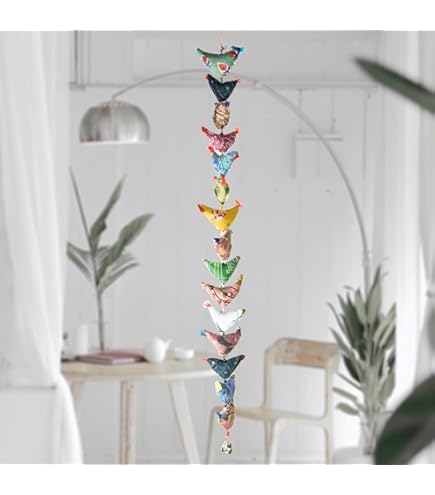 SLAVIK Gekleurde Koi Vis Wind Chime Vintage Sculptuur Outdoor Hanger Ijzeren Muur Opknoping Art Craft Tuin Home Decorations Kerstcadeau (Color : Green