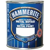 HAMMERİTE Direk Pas &Uuml;st&uuml;ne Metal Boyası 750ml=1Kg P&uuml;r&uuml;zs&uuml;z BEYAZ-Astara Antipasa gerek kalmaz