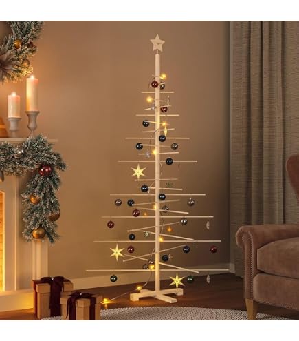 Sapin De Noël En Métal Rouillé 70 Cm - Déco Vintage Fabriquée à La Main, Qualité Allemande, Pour Intérieur Et Extérieur - 5