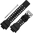 DBLACK ''CDS3'' 16MM Resin Watch Strap // Best Replacement, Compatible Strap with CASI0 Gshock GD-120, GA-100, GA-110, GA-100C & Other Model Watches