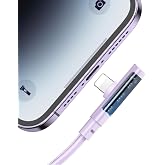 CA-3414 USB-A to Lightning 20W 3A L Tip Hızlı Şarj Kablosu 1.8m Mor