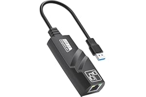 BYEASY Adaptateur USB Ethernet Gigabit Vitesse pour MacBook, iPad Pro et Plus Encore. Adaptateur réseau RJ45 LAN sans Pilote, 10/100/1000 Mbps RJ45 pour Une connectivité Ultime