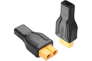 SinLoon Lot de 2 adaptateurs XT60 vers USB C XT60 vers type C sans fil pour fer à souder TS100, alimentation moniteur FPV, drone
