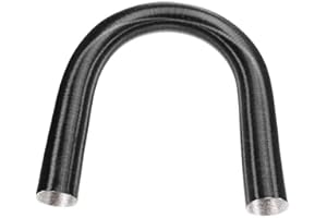 SURAKEY Auto Heizung Rohr Kanal, Lufteinlassschlauch 25mm, 200cm Heizungskanal Rohr Auto Aluminiumfolie Rohrschlauch Kanalentlüftung Warmluftauslass Abgasschlauch Auspuffrohr für Autos Luft Diesel Heizung