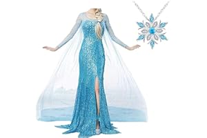 Bling Closet Queen Princess Adult Women Coronation Dress Fancy Party Dress Halloween Cosplay Costume