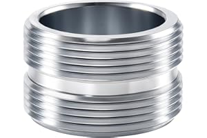 XNTONG Adattatore Rubinetto, Raccordo per Rubinetto in Ottone Cromato, Aeratore Rubinetto da 22mm Maschio a 22mm Maschio, per Aeratore Rubinetto Cucina e Bagno (M22-M22)