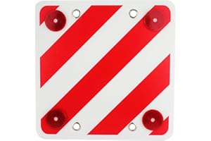 VALMONI SPORT ValmoniSport Panel Reflector Trasero para señalización de Cargas,Cuadrada, Visibilidad Noche Molcar 50X50cm