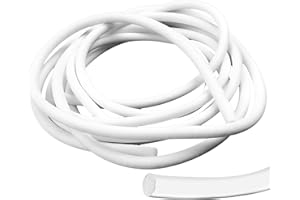 TOOLKNIGHT 5 Meter Fugen Dichtschnur, Ø 10mm Dichtung Schaum Rundschnur, Silikon Runde Dichtschnur für Fugen, Weiß Fugendichtschnur, Fugenfüllprofil für die Nahtdichtung von Türen und Fenstern (5 m - Ø 10 mm)