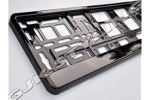 ‎TEILE-24.EU MALINOWSKI 2 Kennzeichenhalter | SCHWARZ | Metallic | Hochglanz | KLAVIERLACK | 520 x 110 | DHL Schnellversand