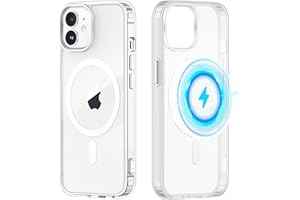Yoedge Magnétique Coque pour iPhone 11 6,1",Transparente, Compatible avec MagSafe,Ultra Léger Mince Souple Silicone TPU + PC Housse de Protection Anti-Choc Anti-Rayures Bumper Etui