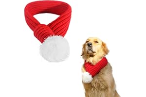 Naler Hunde Weihnachten Schal Weihnachtskostüm Hundekleidung Haustier Weihnachtsschal Weihnachts-Schal Rot Hundekostüm groß XL