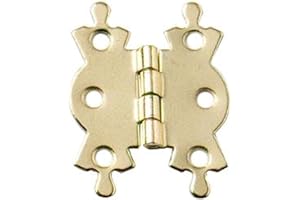 HARDWARE FOR YOU LTD 1 X Pack of 4 Decorative Butterfly Box Hinges 50MM Brass