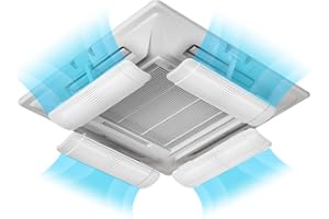 YILWNNCSE Condizionatore D'aria Centrale a Soffitto Deflettore Deflettore D'aria Deflettore Guida del Vento a Micro Fori, Lunghezza Retrattile, Angolo Regolabile Liberamente, Adatto per Ufficio(1 Pezzo)