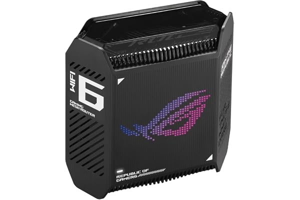 ASUS GT6 Noir - Pack de 1 - Routeur Gaming Wi-FI 6 Triple Bande AX10000-260m2, WiFi 10Gbps, Port WAN 2.5G, VPN Fusion, accélération des Jeux à Triple Niveau, AiProtection Pro et Instant Guard