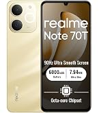 realme Note 70T Smartphone 4GB+128GB, Gold | 6000mAh Akku, 6,75