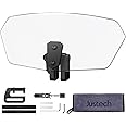 Justech Universal Motorcycle Windshield Adjustable Wind Deflector Deflector Extension for Motorcycles Durable