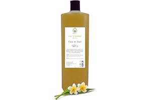 EFINITYER Huile de massage végétale parfumée FLEUR DE TIARÉ, 1 Litre, huile exotique sensuelle et relaxante,Purespa By Purenail, Livraison Gratuite en France