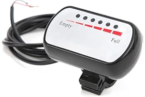 Dilwe Indicatore della Batteria della Bicicletta Elettrica, Tester del Misuratore Dell'indicatore di Potenza della Bici Elettrica 36V per la Bicicletta del Motorino Elettrico