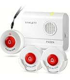 Daytech WiFi Tuya intelligente armband, alarm voor personen, leeftijd, alarmknop, voor gebruik als ouderen hulp nodig hebben (2 ontvangers 2 knoppen 1 armband
