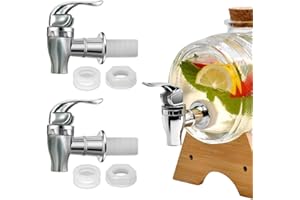 VQEOEOT Grifo para Cubo de Cerveza Grifo, 2 grifos de para dispensadores de Bebidas, dispensador de Agua, frigorífico, dispensador de Bebidas, para dispensar Vino Té Agua jugos Bebida, Multicolor
