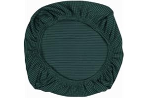 Yikko Elastic Stretch Spandex Chair Seat Covers Slipcovers Washable fit for Office Chairs,Dining Room Chairs,Bar Wedding Party Decor (1, Dark Green)
