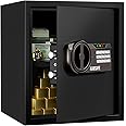 KABISAFE Safes for Home, Digital Safe Box Large Safes, 43L Security Cabinet Safe with Keypad Safety Key Lock, Personal Safe for Home Business Office Document Jewelry Gun Cash