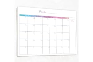 THE CLASSY PLANNER Monthly Planner Pad with 50 Tear Off Pages Notes Section, Undated Desk Calendar Personal Organiser, for Work, School, Meal, and Fitness Planning