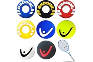 BECHS 8 Piezas Antivibrador Raqueta Tenis, Amortiguador Raqueta Tenis de Silicona, Divertido Amortiguador de Vibración Tenis para Jugadores de Tenis, Accesorios Tenis para Raqueta Bádminton Squash