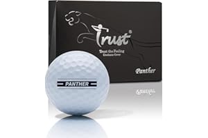 Trust Golf Ball Panther | Engineered to Break 100 | Big MAX Core for Maximum Distance & Precision Flight | Ultra-Soft Feel with Urethane Cover for Stopping Power (12/48 Balls, White/Yellow/Orange)