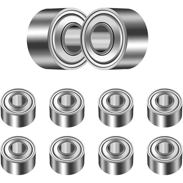 SUOFEILAIMU 10 Uds S604ZZ(DDR-1240ZZ) Rodamientos De Brida Miniatura