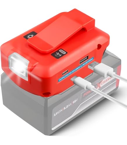 Kabelloses Ladegerät Für Einhell 18V Akkus - 15W Schnellladung Mit USB & Typ-C