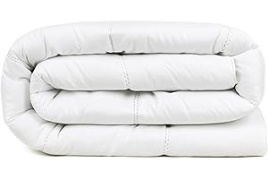 TRAMAS+ Piumino leggero per tutte le stagioni trapuntata in microfibra, Piumini Bianco - Letto da 90