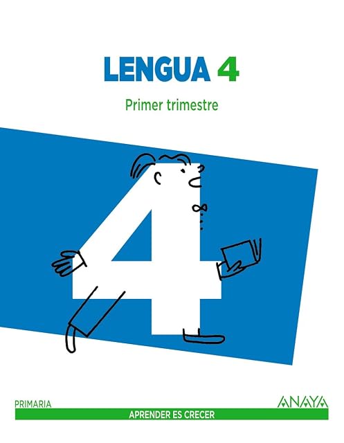 Portada de Lengua 4. Trimestral. Aprender es crecer