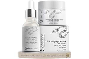 SKINEANCE ELU COFFRET BEAUTE 2024 – Crème jour 50 ML + Sérum Visage 30 ML - Actifs anti-âge - Réduit les rides d'expression, les ridules, les poches et les cernes