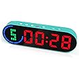 LUCORB Portable Gym Timer for Home Gym, Interval Workout Timer Countdown Stopwatch with Time Progress Bar/Rounds, Easy to Use Fit Boxing Tabata HIIT Emom Fitness