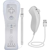 TechKen Motion Plus ve Nunchuck Controller ile Wii i&ccedil;in kumanda | Wii Uzaktan Kumanda Nunchuk Denetleyici Wii Bağlantı Uzakta