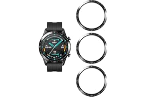 Vuciya Huawei Watch GT2 46 mmOchrona ekranu, VuciyaZakrzywiony Krawędzie Pełne Pokrycie Filmu Ochronnego HD, Zestaw 3 sztuk, Jasny HD, Odporne na zarysowania, nie dla Huawei Watch GT 2 Pro.