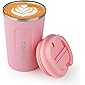 Kaffeebecher to go Thermobecher Edelstahl mit Deckel Travel Mug 12.85oz/380ml Auslaufsicher BPA-Frei unterwegs…