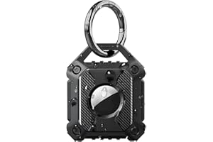 AUNEOS Airtag Custodia impermeabile Airtag portachiavi Air Tag ciondolo AirTags Case antigraffio antiurto Airtag custodia protettiva robusta