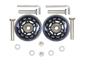 ORO 1 paire de roues de rechange pour bagages, patins à roues alignées ou roulettes 40/43/45/50/54/60/64/68/70/72/75/78/80/84/87/90 mm de diamètre intérieur 8 mm