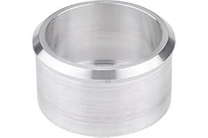 Adaptador de conector de tubo de escape Qiilu de aluminio de 60 a 51 mm para motocicleta, reductor, silenciador