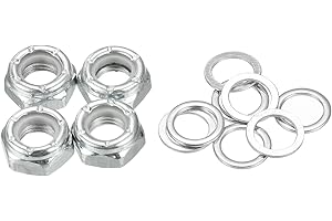 PATIKIL Skateboard Écrous Blocage Ensemble, Skateboard Camion Essieu Rondelles Entretoise Matériel Réparation Trousse pour Croiseur