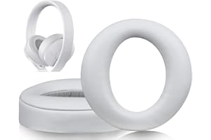 SOULWIT Mousse Coussin Coussinets pour Sony New Gold Wireless PlayStation PS4 Oreillettes de Remplacement pour Casque Version 2018 Modèle CUHYA-0080 - Gris