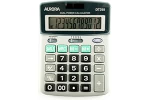 BEST PRICE SQUARE Aurora DT398 Semi Desktop Calculator (Stylish Executive Model), grey